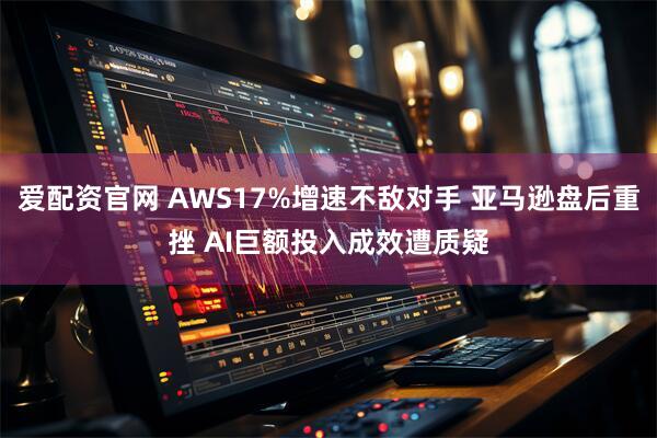 爱配资官网 AWS17%增速不敌对手 亚马逊盘后重挫 AI巨额投入成效遭质疑